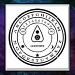 11 X 11 Round Ouija Board STENCIL Pentacle Star Pentagram Planchette