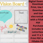 2022 Vision Board Printable PDF Inspiration Goals Setting Etsy Schweiz