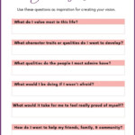 44 Inspiring Vision Board Printables Vision Board Worksheet Free
