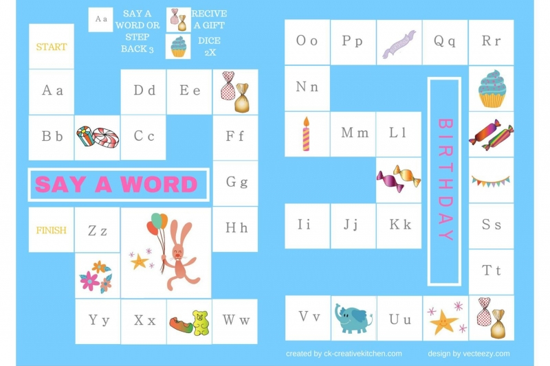 Birthday Alphabet Board Game Free Printable Creative Kitchen