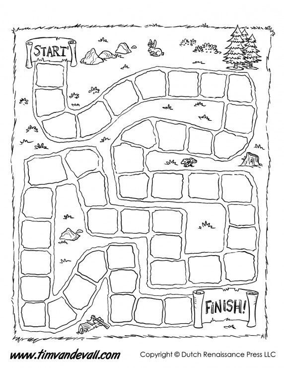 Blank Game Board Template For Teachers Printables Make Your Own PDF 