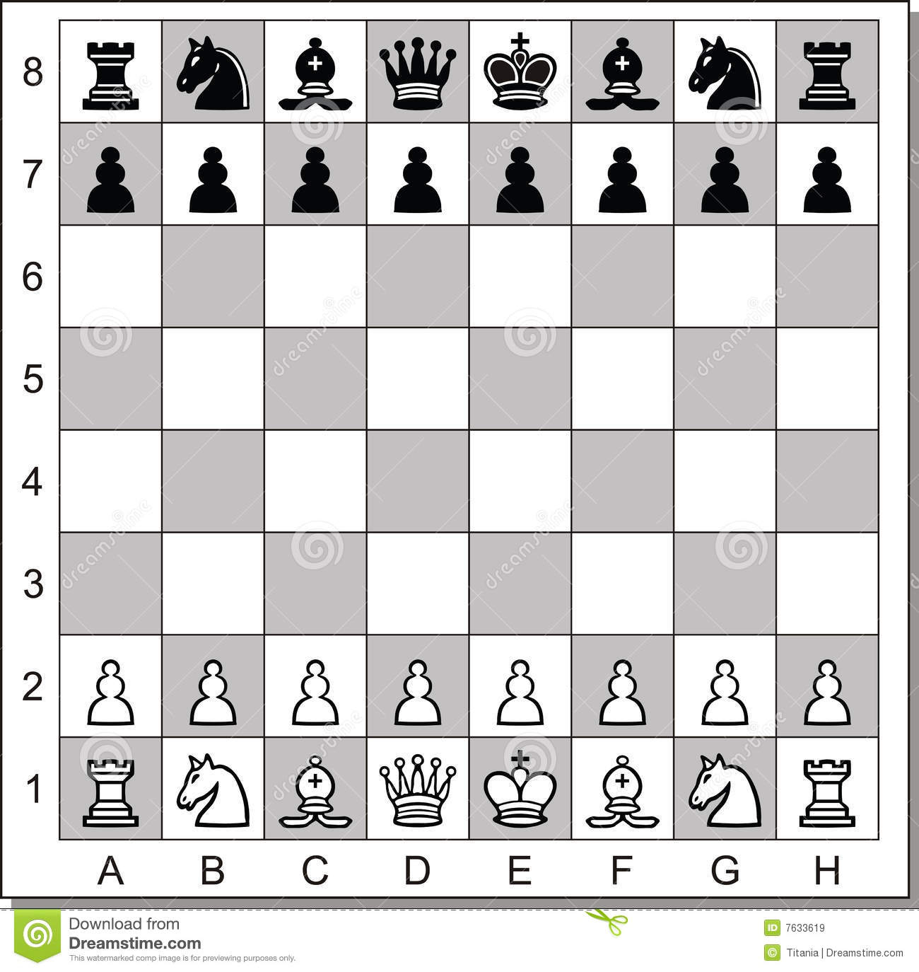 Chess Board Stock Vector Illustration Of Board Manager 7633619
