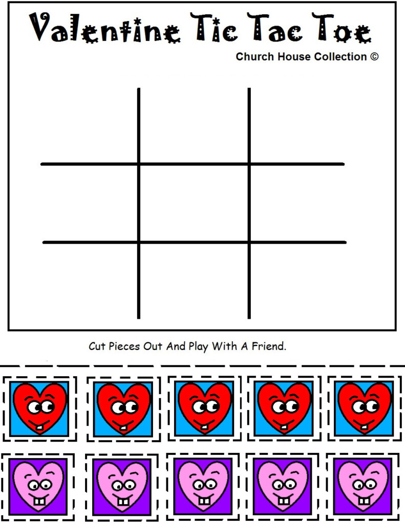 Church House Collection Blog Printable Valentine Tic Tac Toe Game