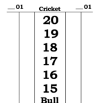 Dart Scoreboard Printable And Fillable Score Sheet