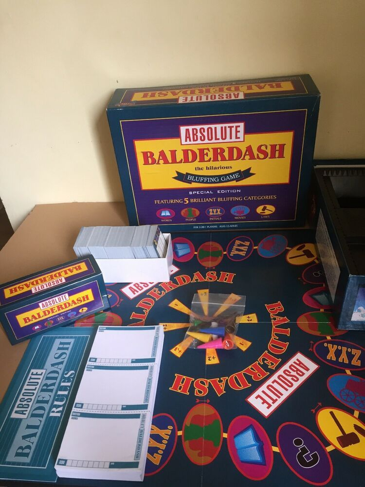 Details About Absolute Balderdash Special Edition Board Game VGC 