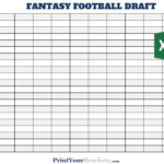 Excel 10 Team Fantasy Football Draft Board Editable