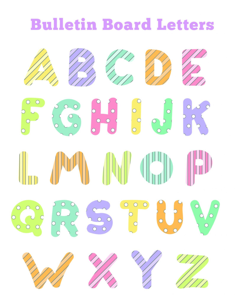 Free Printable Bulletin Board Letters Templates PDF Printables Hub