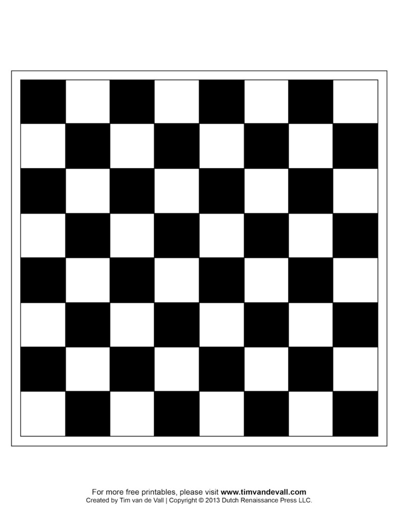 Free printable chess board template 268636 Marc And Mandy Show