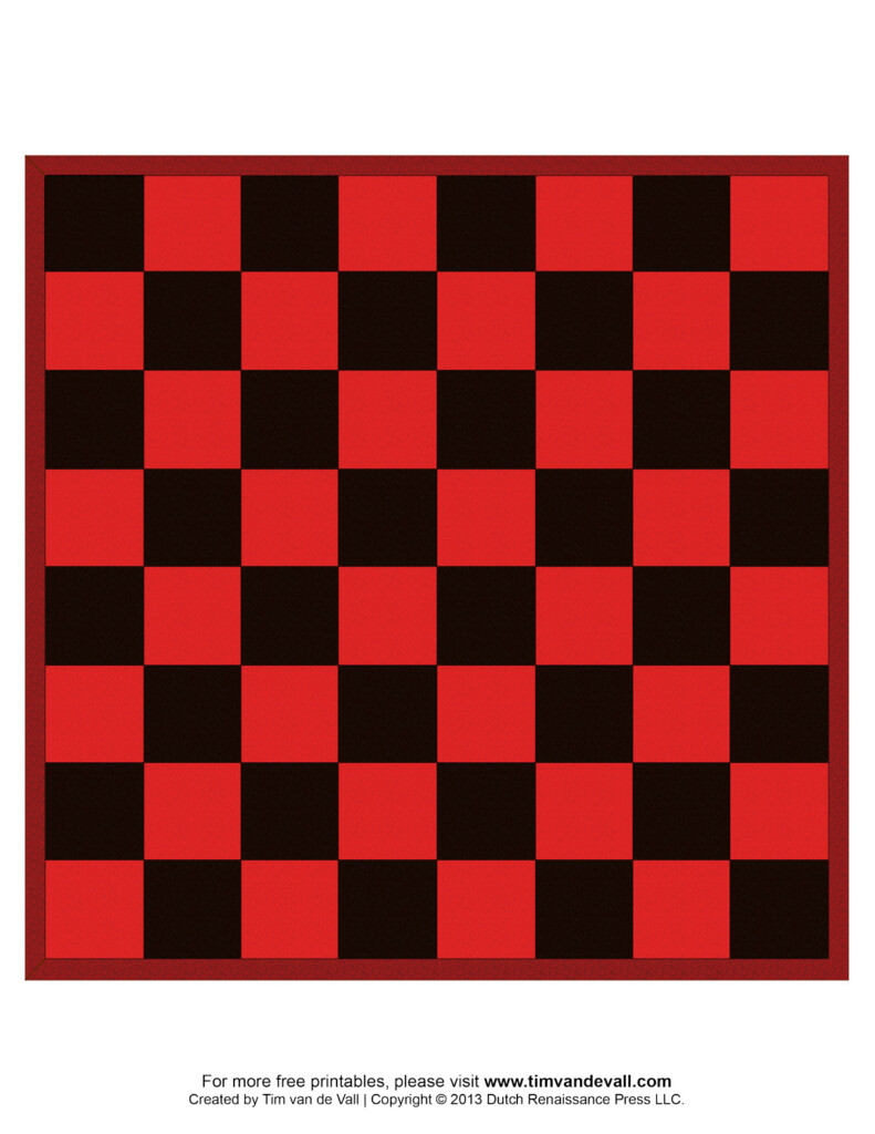 Free Printable Chess Boards And Chess Pieces For Kids