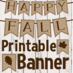 FREEBIE Happy Fall Banner Fall Banner Fall Banner Printable
