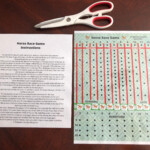 Horse Race Board Game Template Etsy Canada