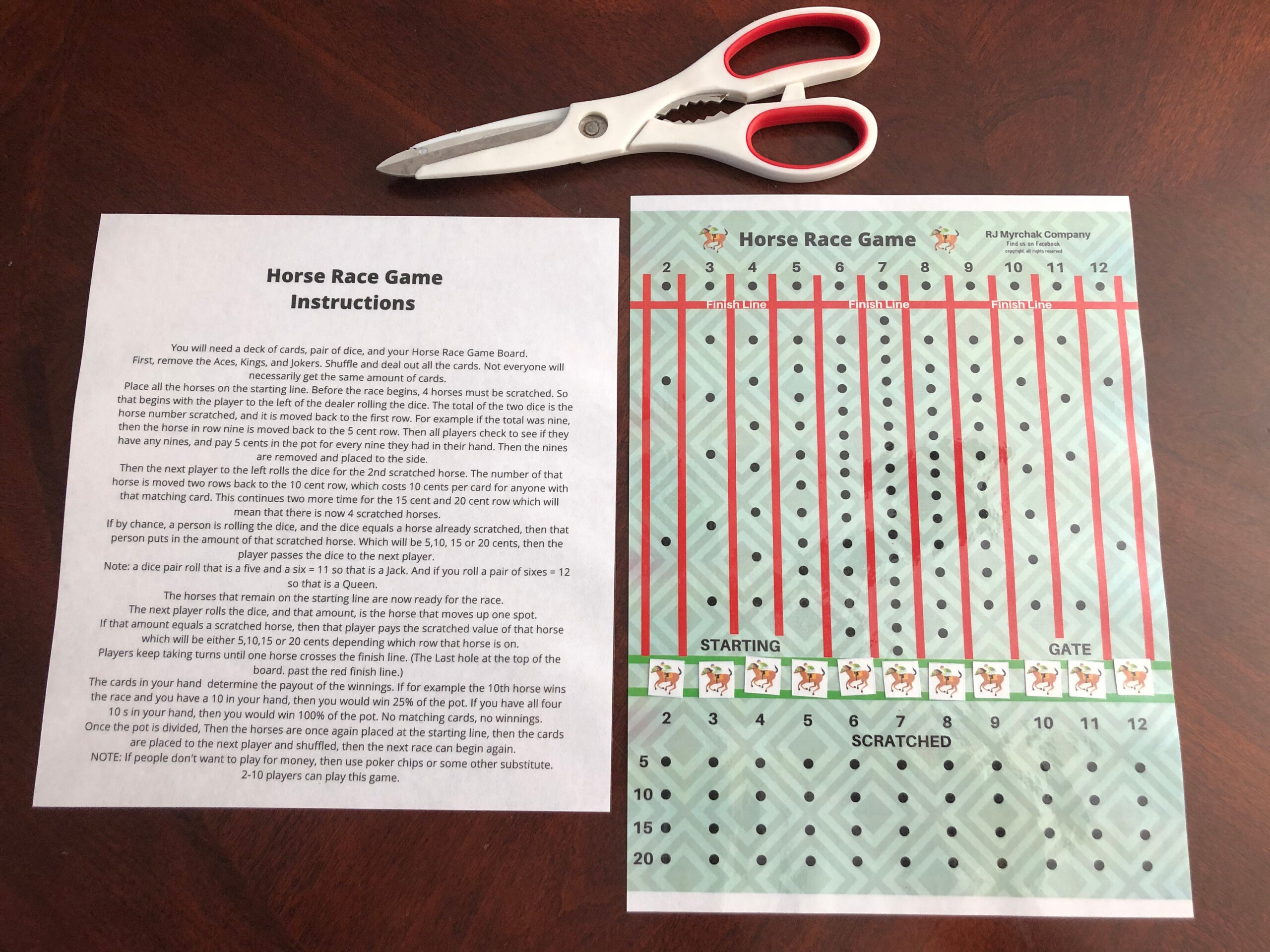 Horse Race Board Game Template Etsy Canada Horse Race Board Game Template Etsy Canada