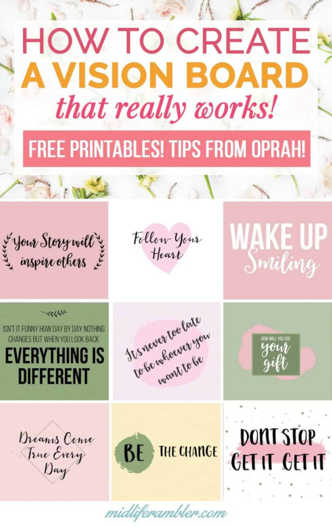 How To Make A Vision Board The Ultimate Guide Midlife Rambler