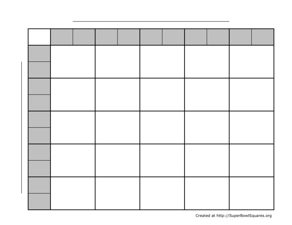 How To Play Football Squares a k a Super Bowl Squares 