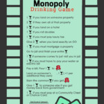How To Play Monopoly Drinking Game Rules Beer Opoly Board Game
