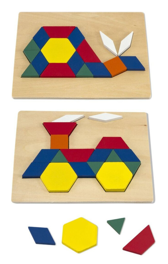 Melissa Doug Pattern Blocks And Boards 16 99 Formas Para Ni os 