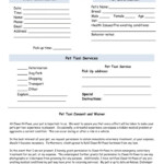Printable Dog Boarding Form Template Doc Sample In 2021 Dog Boarding