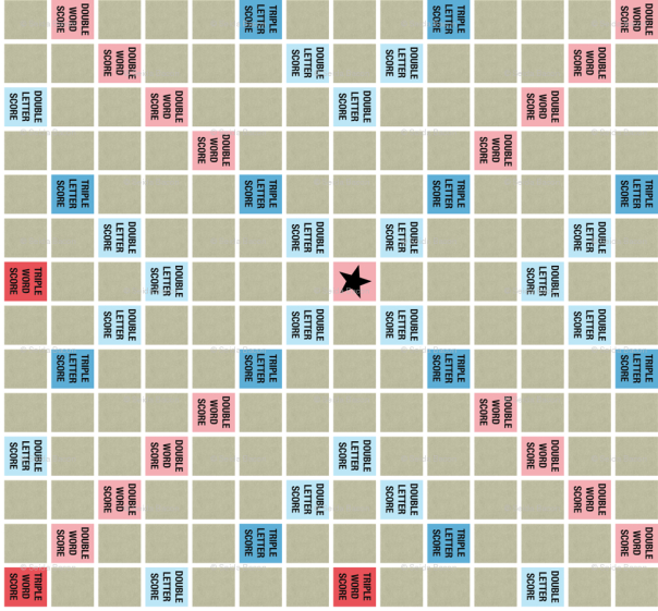 Printable Scrabble Board Printable Scrabble Board Pinteres 