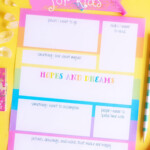 Printable Vision Board Template For Kids Vision Board Template