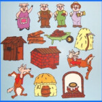 The 3 Little Pigs Felt Board Story Flannel Board Set