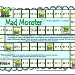 These Monsters Are Cute Cute Cute 12 Printable Division Board Games