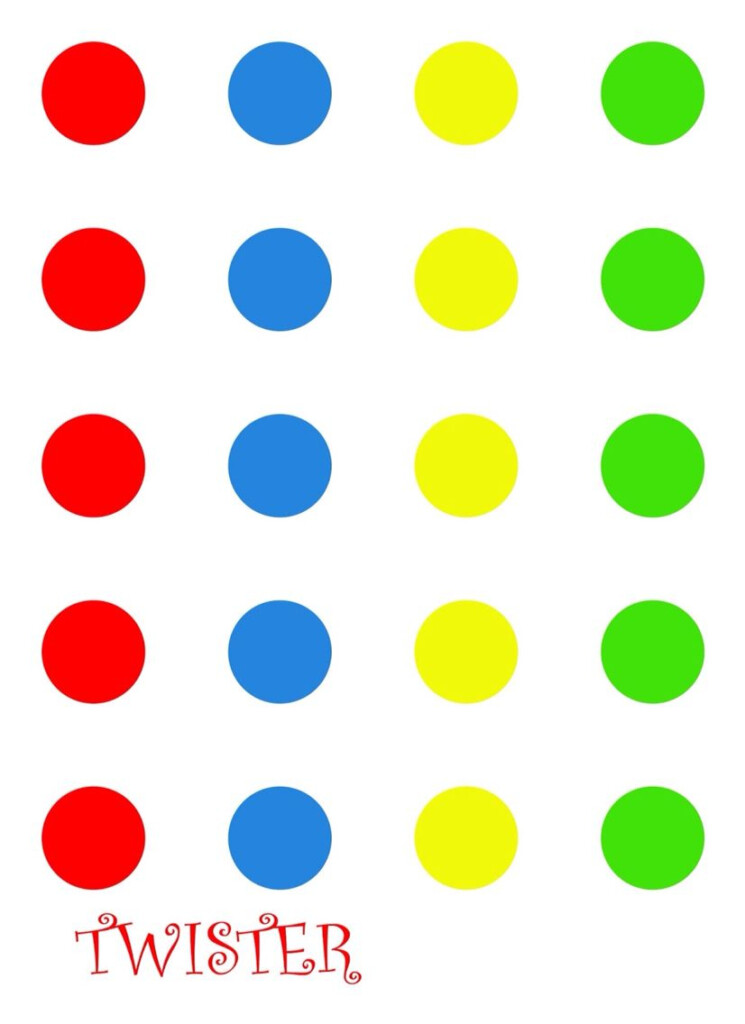 Twister Game Mini Printable Twister Game Boy Birthday Decorations 
