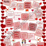 Valentine s Day Board Game ESL Worksheet By Szilvi