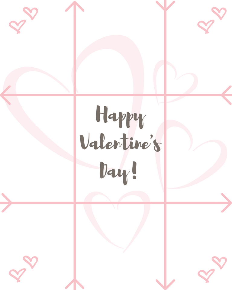 Valentine s Day Tic Tac Toe Board Free Printable A Hundred Affections