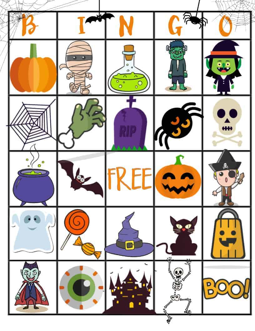 Your Kids Will Love This Free Spooky Halloween Printable Bingo Board Your Kids Will Love This Free Spooky Halloween Printable Bingo Board